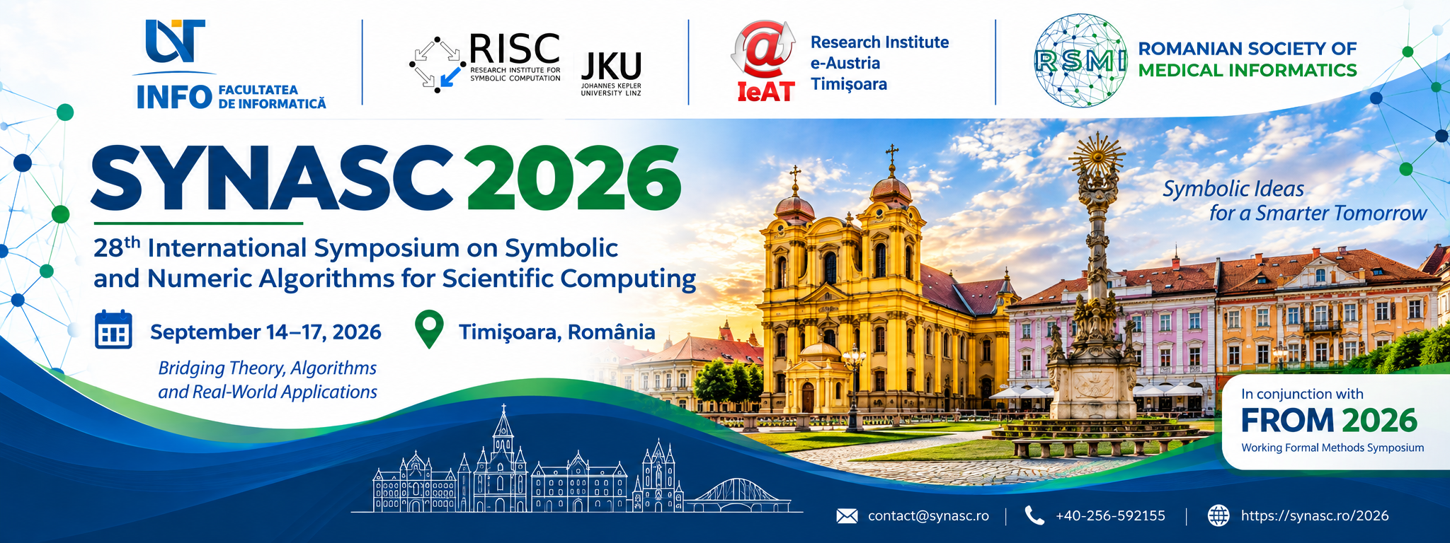 SYNASC 2026 – International Symposium on Symbolic and Numeric Algorithms for Scientific Computing